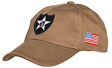 Cappello da Baseball militare 2nd Infantry Division Esercito Fanteria (Coyote Tan)
