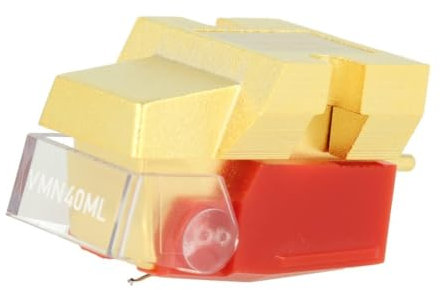 Audio-Technica VM740ML Dual-Moving-Magnet-Stereotonabnehmer mit Microlinear-Nadel Rot