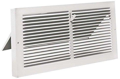 Imperial RG0115 Steel Painted Baseboard Register, 12 x 6-Inch, White, 1-Pack