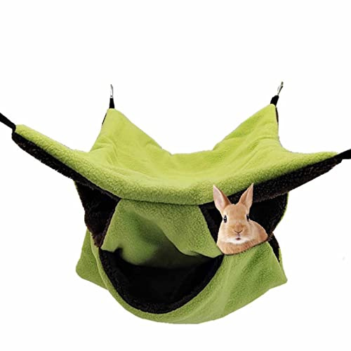 Amaca per piccoli animali | Sacco a tre livelli per mantenere caldo - Gabbia per piccoli animali per criceto, petauro dello zucchero, pappagallo, porcellino d'India che gioca, dorme, nascondiglio Dous