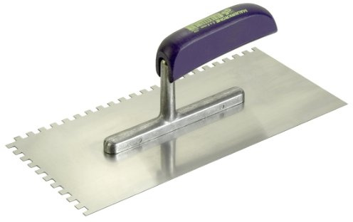 Connex COX781246 Zahnglättekelle, Stahl, Zahnung rechts und vorne, Größe 280 x 130 mm, Zahnung 8 x 8 mm