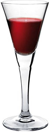 Lot de 6 verres à pied en verre Transparent contemporain Porto Sherry Verres à liqueur 55 ml