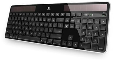 Logitech K750 Teclado Solar Inalámbrico, Disposición QWERTY Pan Nordic, Negro