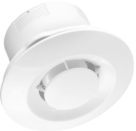 Badlüfter mit Kugellager und Rückstauklappe Ø 150mm Lüfter Ventilator Deckenventilator Deckenlüfter WXS weiß Wandlüfter Badventilator Ventilator Einbaulüfter Bad Küche