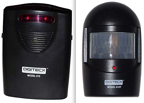 A9-NEW IN BLACK WIRELESS WEATHERPROOF GARDEN,DRIVEWAY,GARAGE,OUTBUILDING BURGLAR VISUAL ALERT LED ALARM