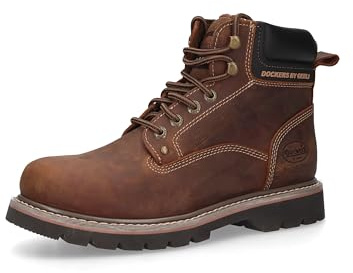 Dockers by Gerli Homme Bottines à Lacets, Monsieur Chaussures de Sport,Doublure Chaude,Bottes à Lacets,Bottes,Chukka Boot,Desert,42 EU / 8 UK