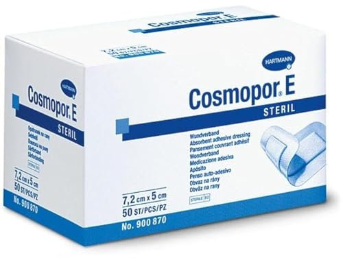 Hartmann Cosmopor E Pansement, 7,2 cm x 5 cm, lot de 50
