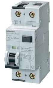 SIEMENS - Schutzeinrichtung 6Ka FI-LS 1P+N Typ C 25A