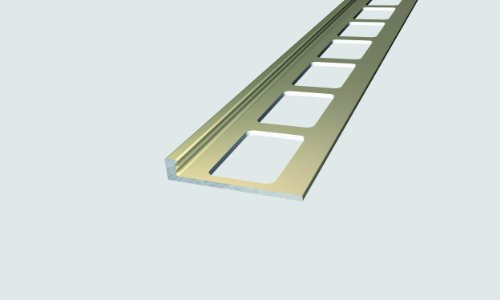 Alu-Abschlussprofil gestanzt für Beläge 3,0mm - 250cm in versch. Farben