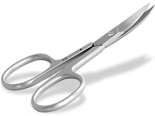 Nagelschere mit Mikroverzahnung - gebogener Schnitt - rostfreies Edelstahl