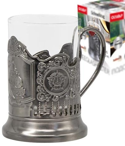 Teeglashalter Schnellzug (mit Teeglas 200 ml)