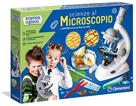 Clementoni - 13966 - Scienza e Gioco - Scienza al Microscopio - laboratorio e gioco scientifico bambini 8 anni+ (versione in italiano)