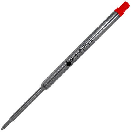 Monteverde Soft Roll Kugelschreiberminen für Waterman-Kugelschreiber, M-Spitze, Rot, 2 Stück