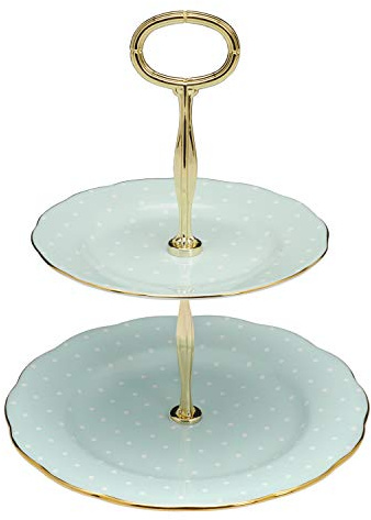 Royal Albert Polka Rose Tortenständer 2-stöckig