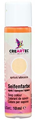 CREARTEC Natürliche Seifenfarbe Opak - Seifenherstellung/Seifenkreationen - Farbe: Apricot - Inhalt: 10ml - Made in Germany