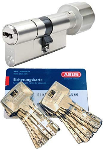 ABUS Bravus.3000 MX Knaufzylinder mit Sicherungskarte und 10 Schlüssel, Länge (a/b) 40/K45mm (c=85mm) K=Knaufseite, modulare Bauweise MX erhöhter Bohr/Zieh- u. Abreißschutz