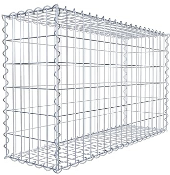 GABIONA – Gabion 100 x 60 x 30 cm – gabionkorg för stenar från 45 mm korn – maskstorlek 5 x 10 cm – korrosionsbeständig