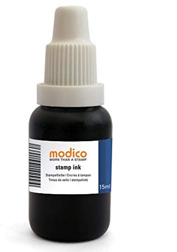 Modico Stempelfarbe Nachfüllfarbe 15ml, Farbe Blau