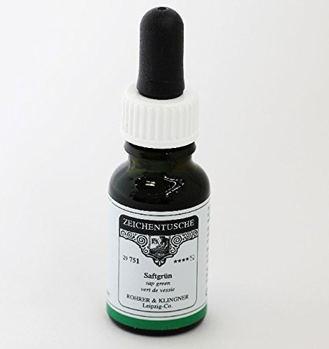 Rohrer & Klingner Zeichentusche Saftgrün 12 ml
