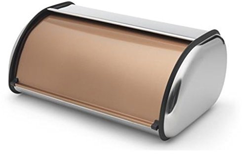 Addis 515718 Deluxe Roll Top Bread Bin-Copper, 22L