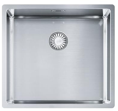 Franke 3D Einbauspüle Küchenspüle Einzelbecken für Unterschrank ab 500 mm Edelstahl, Silber