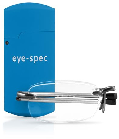 eye-spec Faltbare Lesebrille mit Mini Etui | Stilvolles Klappbares Design für Herren und Damen (2.0)