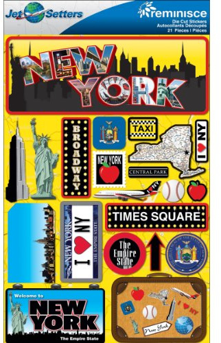 Reminisce Jet Setters 2 3-Dimensional Sticker, New York