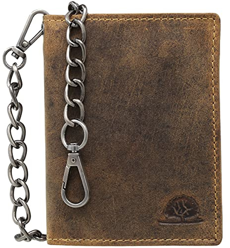 Greenburry Vintage RFID Leder Biker Geldbörse Portemonnaie Geldbeutel 1796A-S