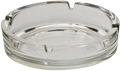 Borgonovo 15019021 Dresda Aschenbecher, Ascher, 14.5cm, Glas, transparent, 1 Stück