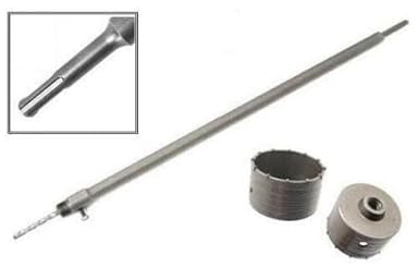 FRESA A TAZZA MM 160 CAROTATRICE CON ASTA PLUS 350 MM CEMENTO MURO MATTONI