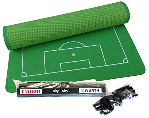 TIPP-KICK Plateau de Jeu Cup 108 x 71 cm Avec Accessoires de Bande - Kit de Pièces de Rechange - Plateau en Feutre