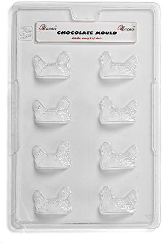 Cacao | Chickens (Two Make A Whole) Chocolate Mould 8 Cavity
