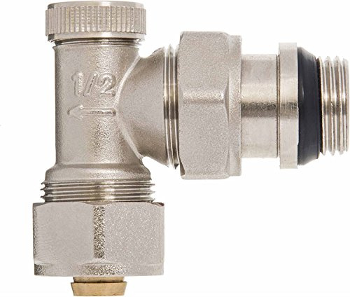 Accesorios de la válvula del radiador salida de retorno manual de compresión de 16 mm en ángulo pex x 1/2 BSP