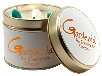 Lily-Flame Gardenia Tin, White
