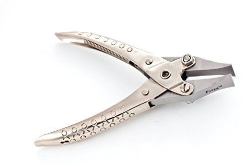 Forca RTGS-286 Jewelry Parallel Action Flat Duck Billed Nose Pliers - Wide Jaws 11mm. by Forca