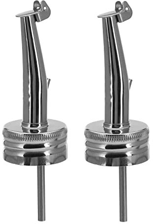 Westmark 2 Beccucci per Bottiglie di Liquori e Olio con Filettatura a Vite, ø 31,5 mm, Metallo/Acciaio Inossidabile, Inox Gastro, Argento, 45252280