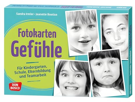 Fotokarten Gefühle: Für Kindergarten, Schule, Elternbildung und Teamarbeit. Was sind positive Gefühle, was negative? Gefühle beschreiben und erkennen lernen, mit Leitfragen und ausdrucksstarken Fotos