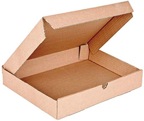 10 Stück Schachteln aus Karton Verpackung flache 31 x 22 x 5 cm gestanzt Avana