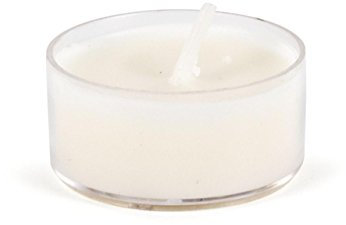 Sigro 27 Pieces Premium Tealights Candles with Transparent Grommet for Pyramids Set, Wax, White, One Size