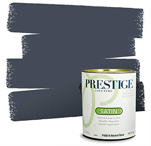 PRESTIGE Paints Interior Paint and Primer In One, 1-Gallon, Satin, Comparable Match of Benjamin Moore* Hale Navy*