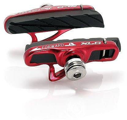 XLC Bremsschuhe Cartridge Road BS-R06 4er Set 55 mm, rot/schwarz, 2500386100