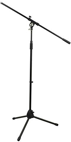 Adjustable Boom Mic Stand with Foldable Tripod Base by Cobra 2 Year Warranty
