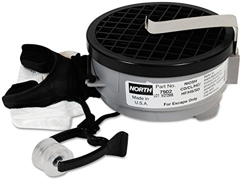 Honeywell 7902 North Silicone 7900 Series Mouthbit Acid Gas Air Purifying Respirator with Belt Clip