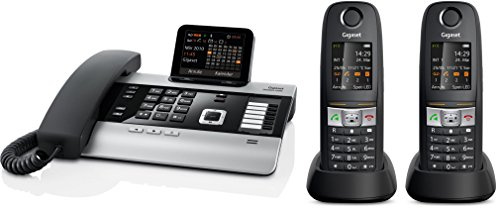 Gigaset DX600A Set mit 2 x E630H schnurloses DECT ISDN Telefon digital