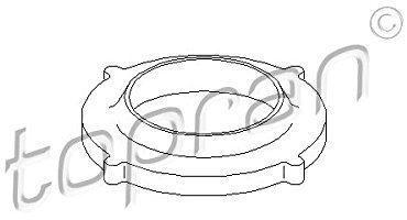 TOPRAN 206 042 Almohadilla de tope suspensión Delantero, ambos lados arriba Almohadilla de Tope Suspensión Almohadilla de Tope Suspensión
