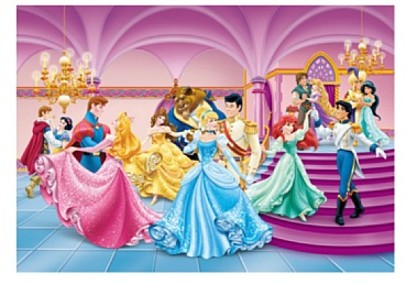 AG Design - Mural fotográfico para la Pared - Papel Kids Disney - Princesas Disney - Papel Pintado fotográfico - Póster Gigante de Pared - 255 x 180 cm - 2 Partes - FTDs 1928