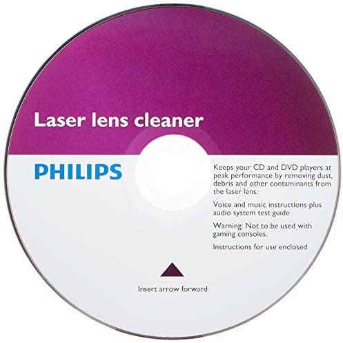Philips Objektivreiniger SVC2330-10 - Drogenbürsten, Sicherheit für Ihren Player, Laserlinsenreinigung, CD-Audio, CD-ROM, DVD, Benutzerhandbuch