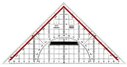 Paperfoxx 122697 Geodreieck mit Griff, 22 cm