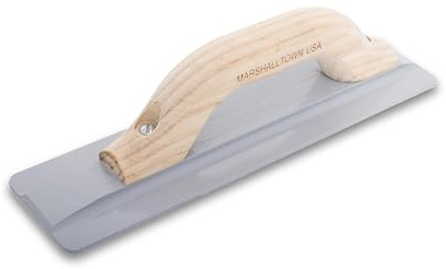 Marshalltown 12 Inch Beveled End Magnesium Hand Float, Concrete, Wood Handle, Standard Style Handle, 142