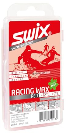 Swix UR8 Red Bio Degradable Racing Glide Wax for Average Temperatures, 60g